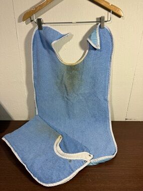 Two Waterproof Adult Baby Bibs ABDL Special Needs Bibs